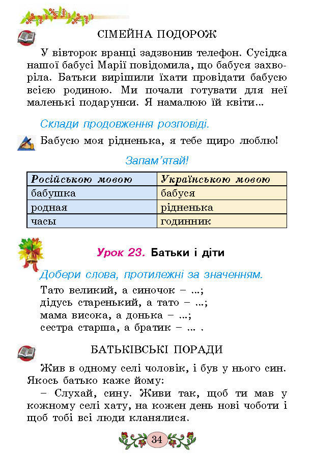 Українська мова 2 клас Гавриш