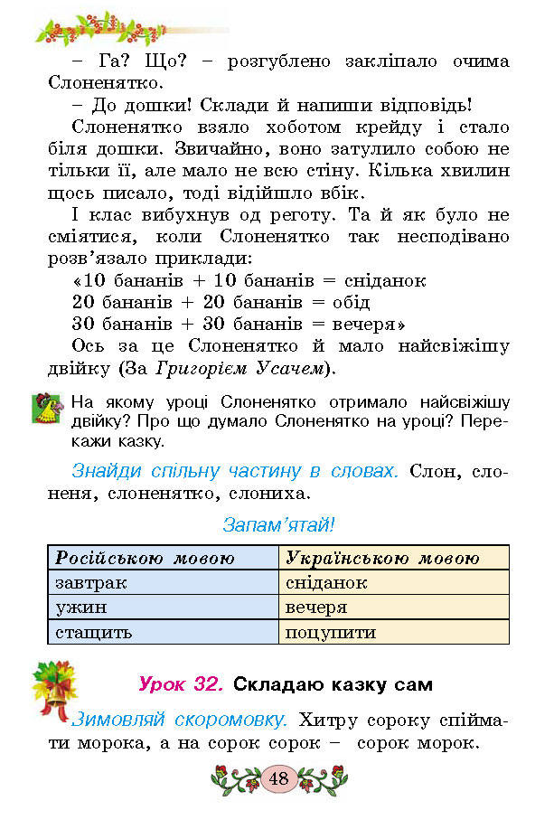 Українська мова 2 клас Гавриш