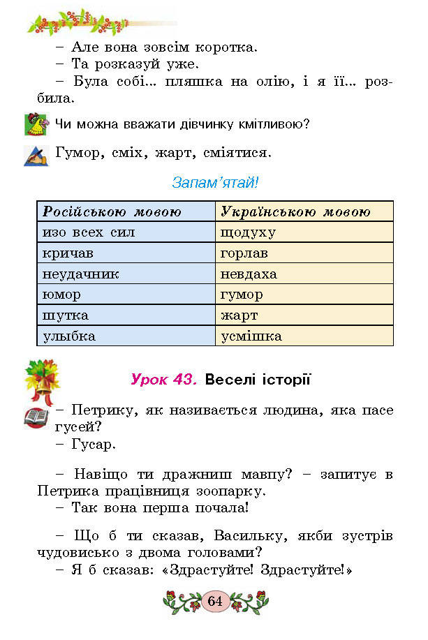 Українська мова 2 клас Гавриш