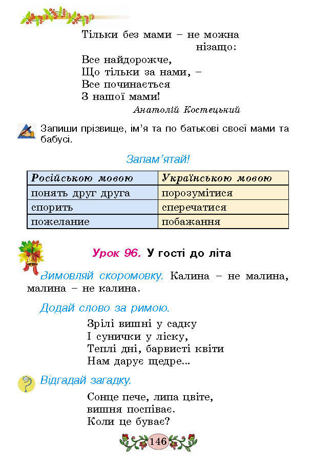 Українська мова 2 клас Гавриш