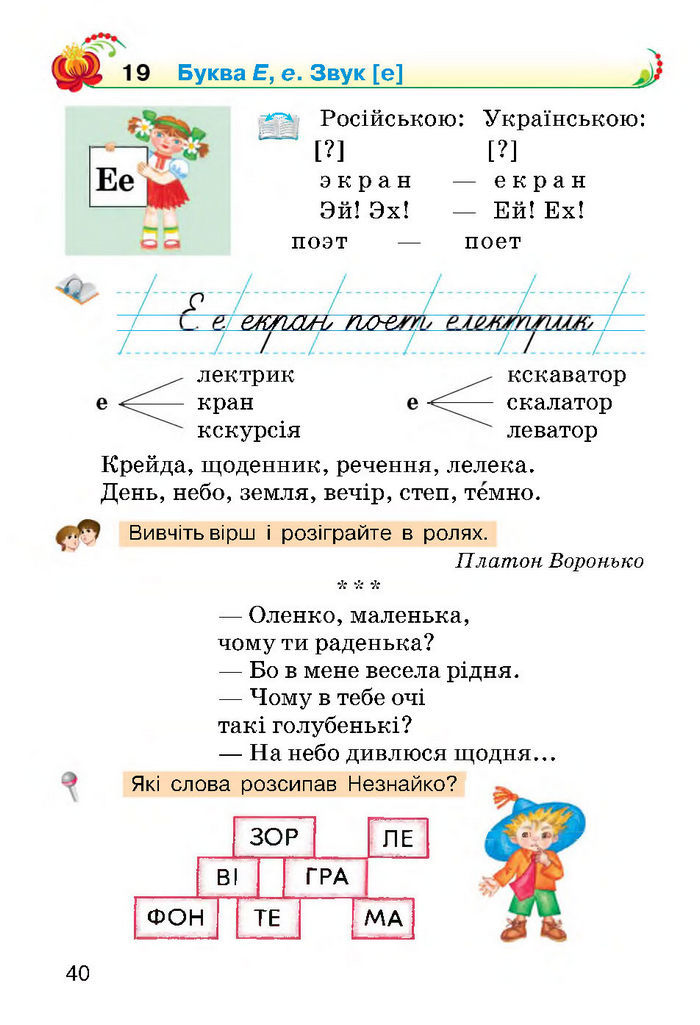 Українська мова 2 класс Хорошковська