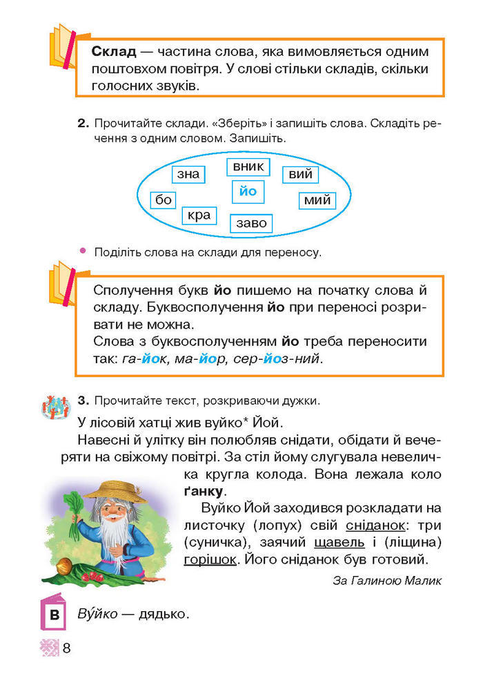 Підручник Українська мова 2 клас Захарійчук