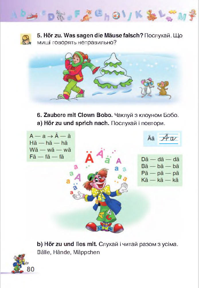 Німецька мова 2 клас Бориско