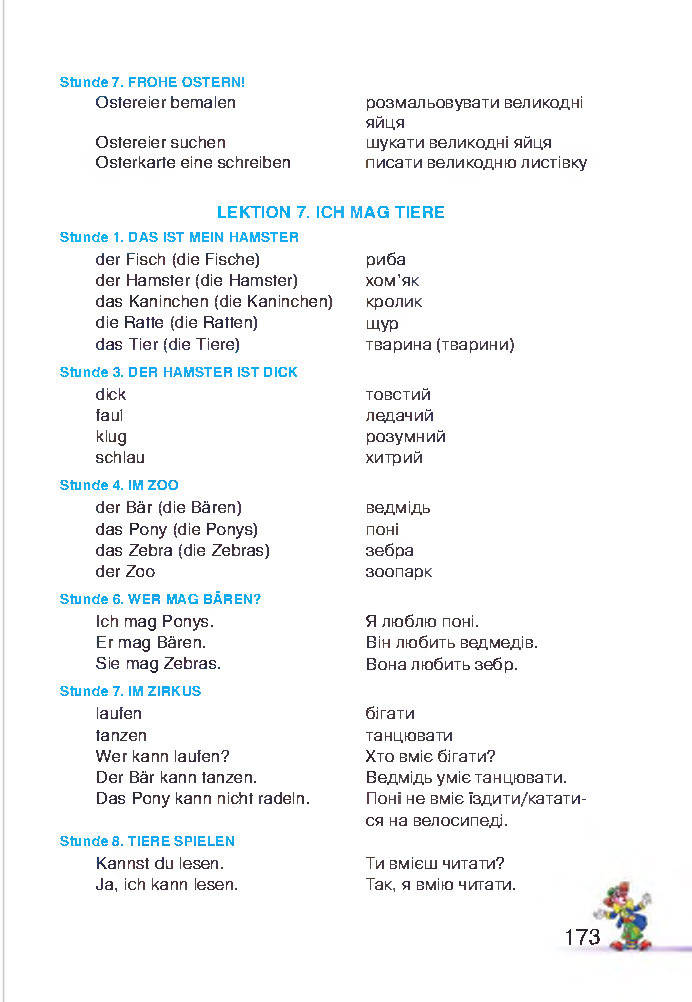 Німецька мова 2 клас Бориско