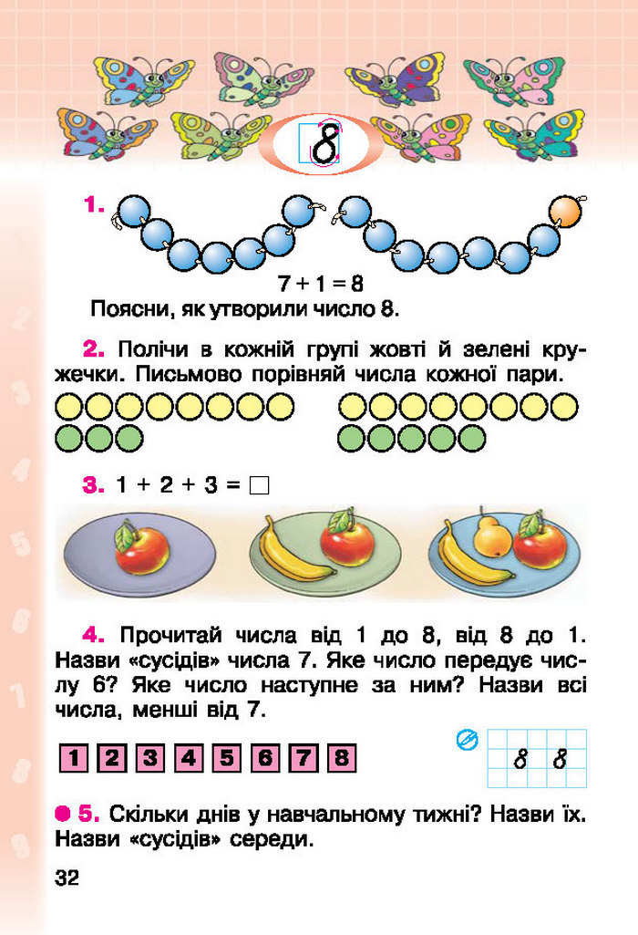 Підручник Математика 1 клас Богданович (Укр.)