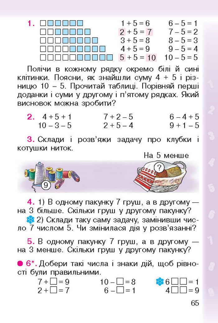 Підручник Математика 1 клас Богданович (Укр.)