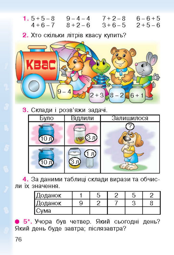Підручник Математика 1 клас Богданович (Укр.)