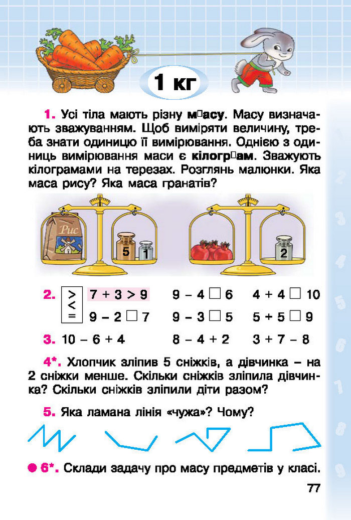 Підручник Математика 1 клас Богданович (Укр.)