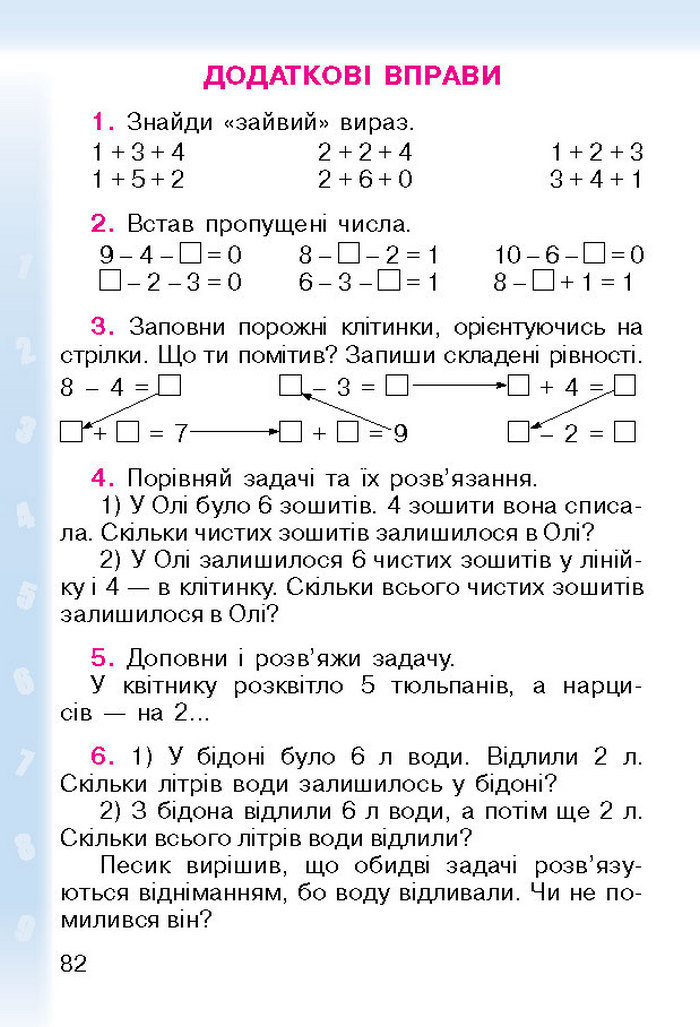 Підручник Математика 1 клас Богданович (Укр.)