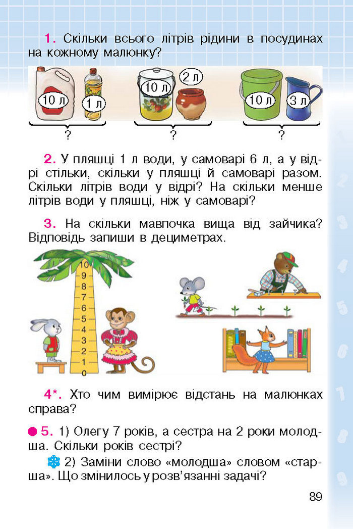 Підручник Математика 1 клас Богданович (Укр.)