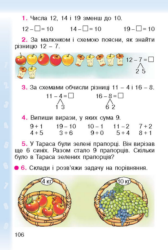 Підручник Математика 1 клас Богданович (Укр.)