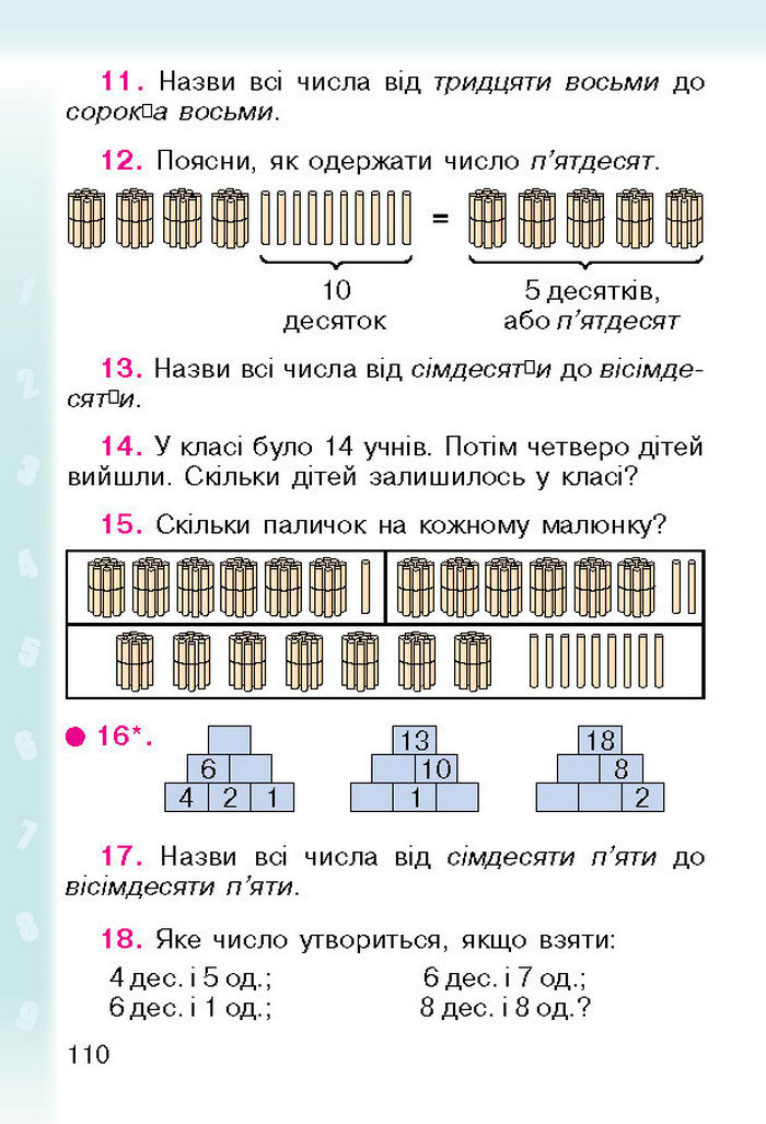 Підручник Математика 1 клас Богданович (Укр.)