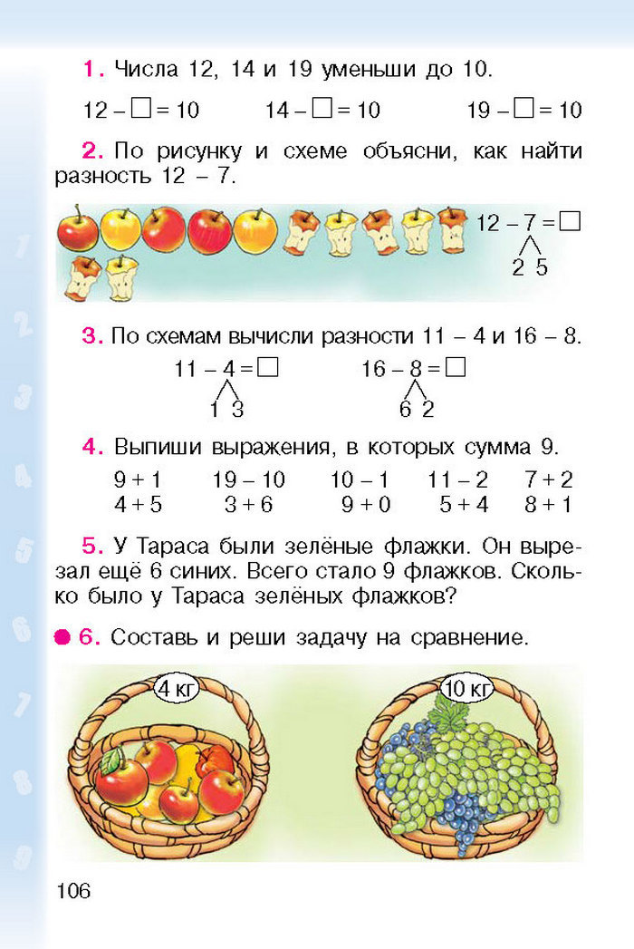 Математика 1 класс Богданович (Рус.)