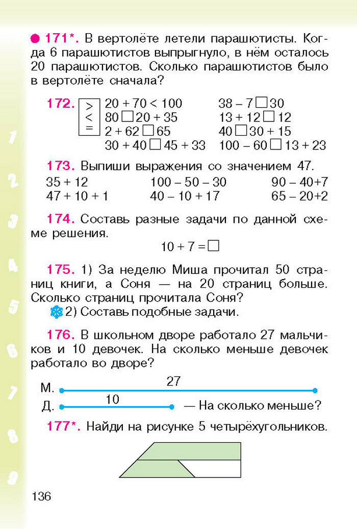 Математика 1 класс Богданович (Рус.)