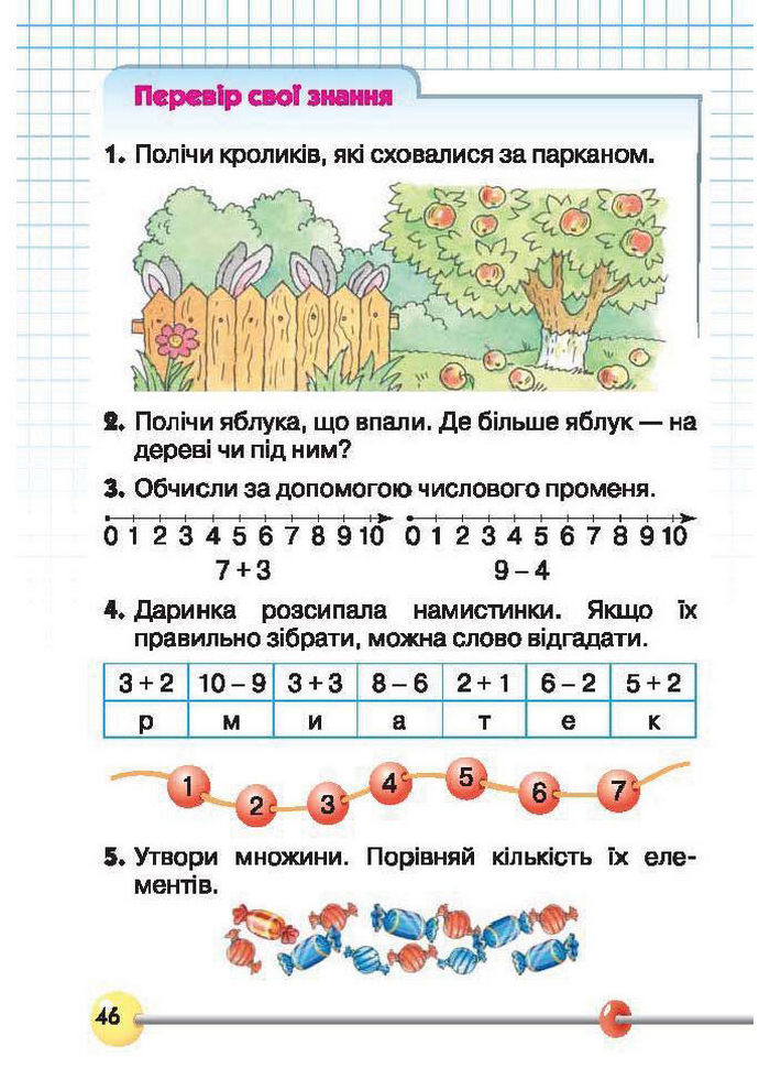 Підручник Математика 1 клас Рівкінд