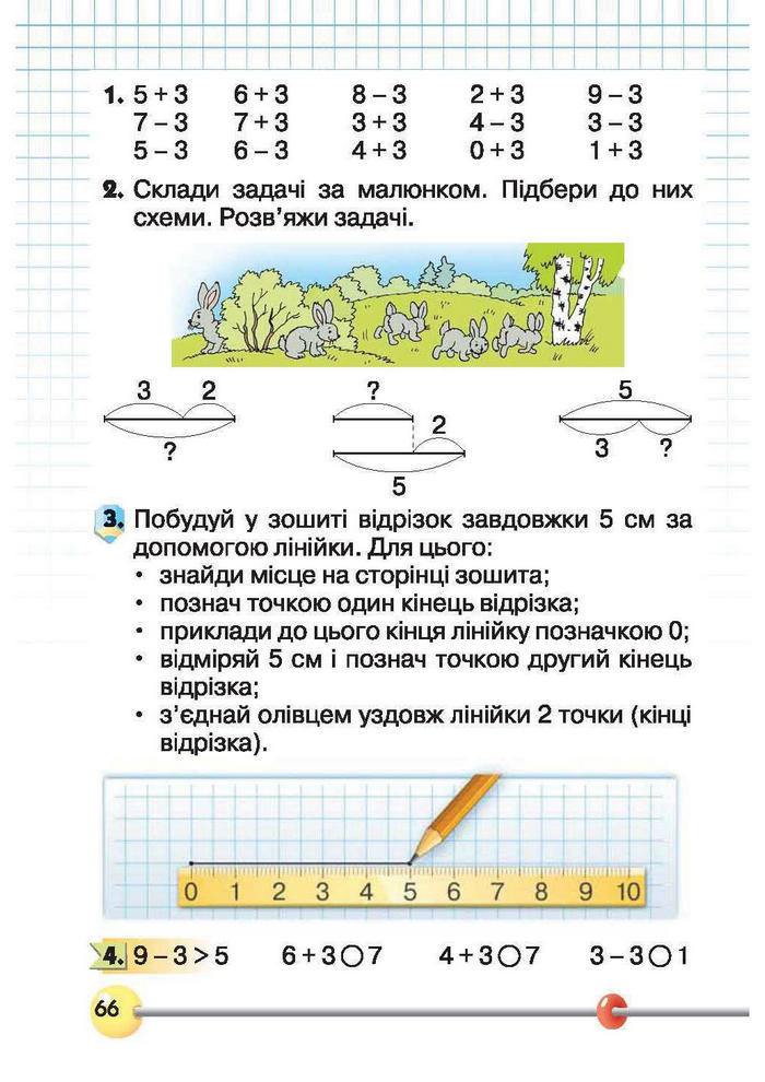 Підручник Математика 1 клас Рівкінд