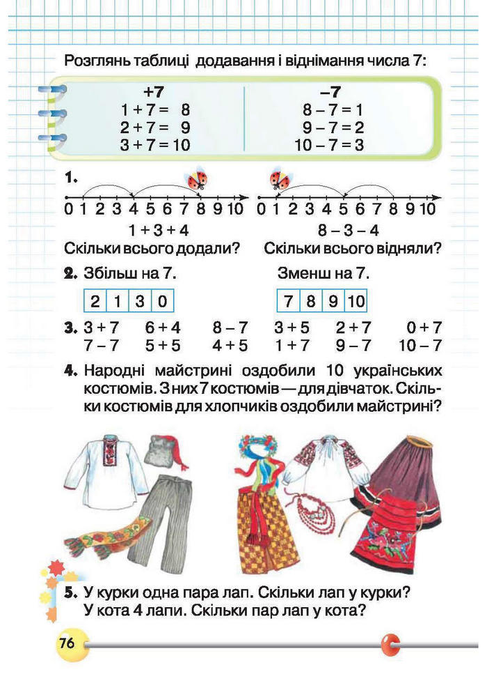 Підручник Математика 1 клас Рівкінд