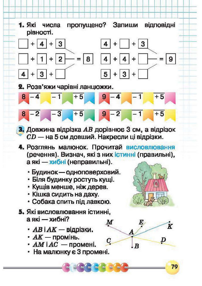 Підручник Математика 1 клас Рівкінд