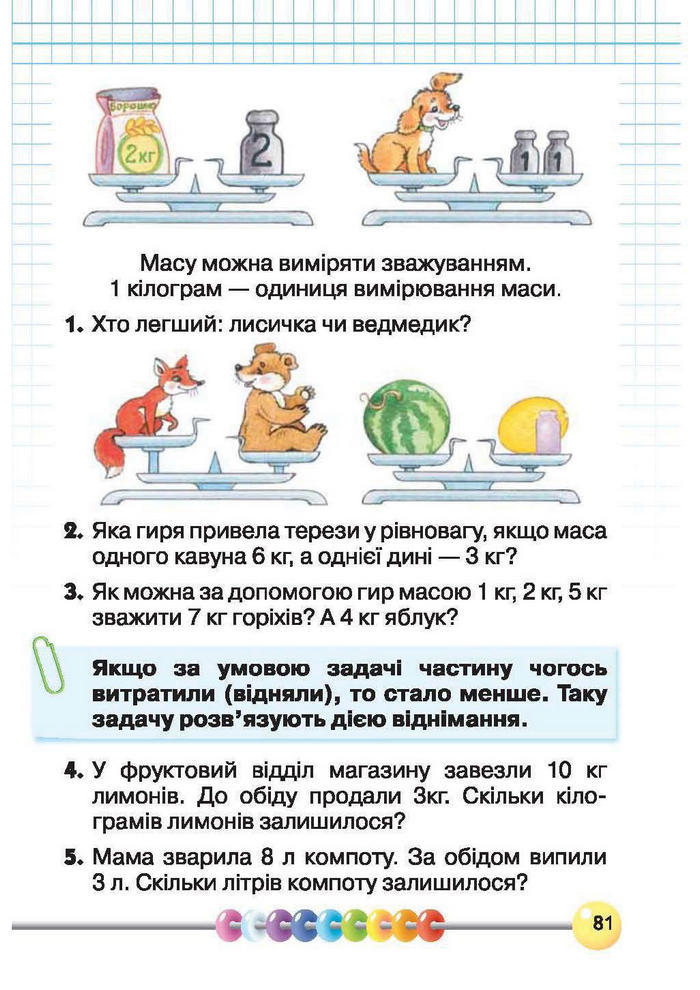 Підручник Математика 1 клас Рівкінд