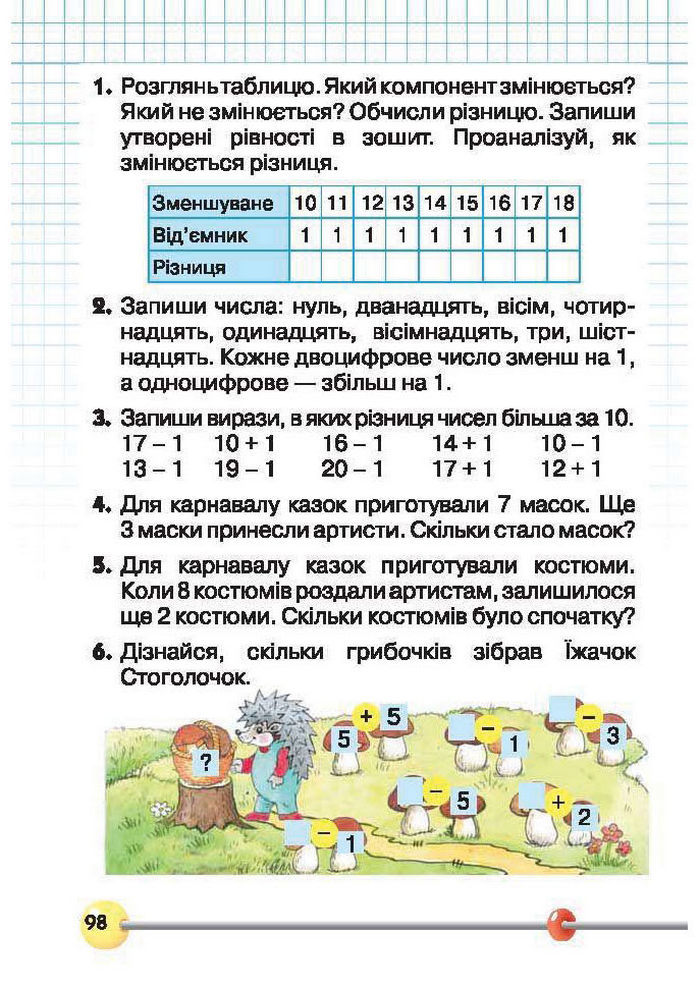 Підручник Математика 1 клас Рівкінд