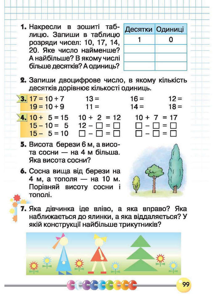 Підручник Математика 1 клас Рівкінд