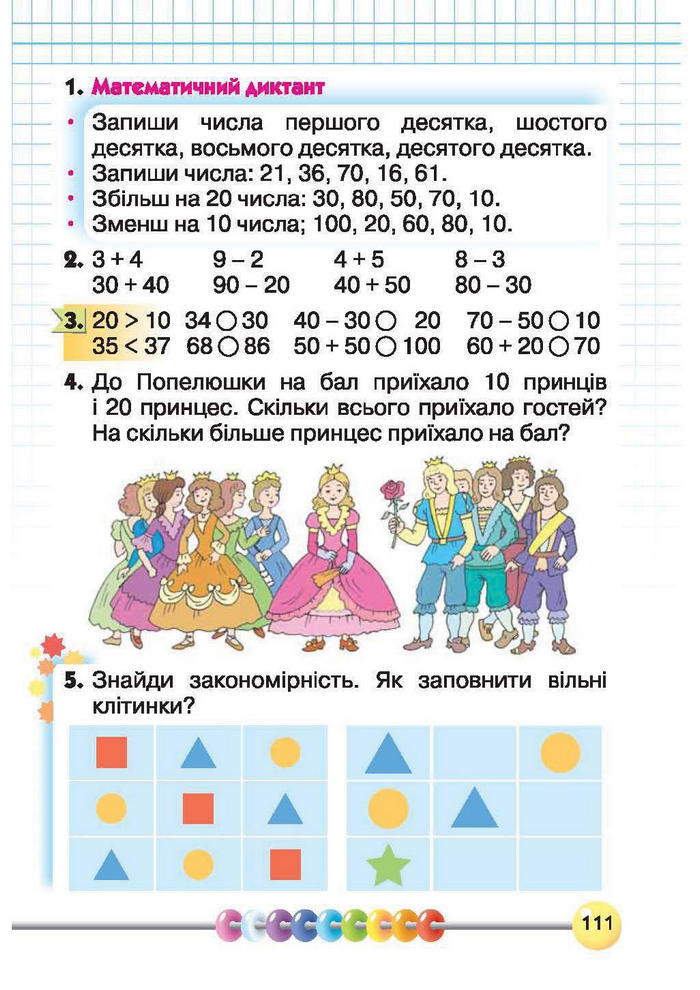 Підручник Математика 1 клас Рівкінд