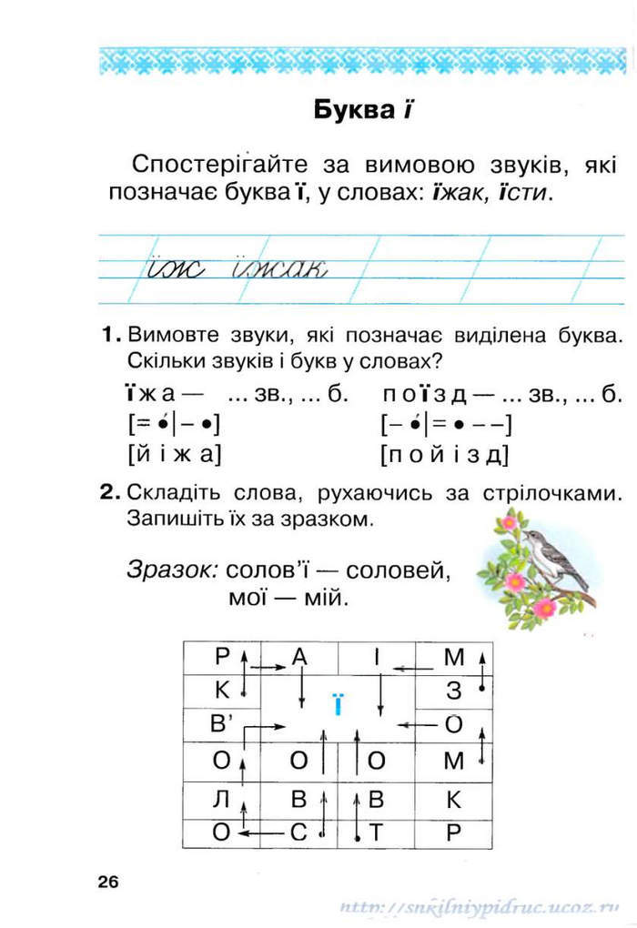 Підручник Українська мова 1 клас Захарійчук