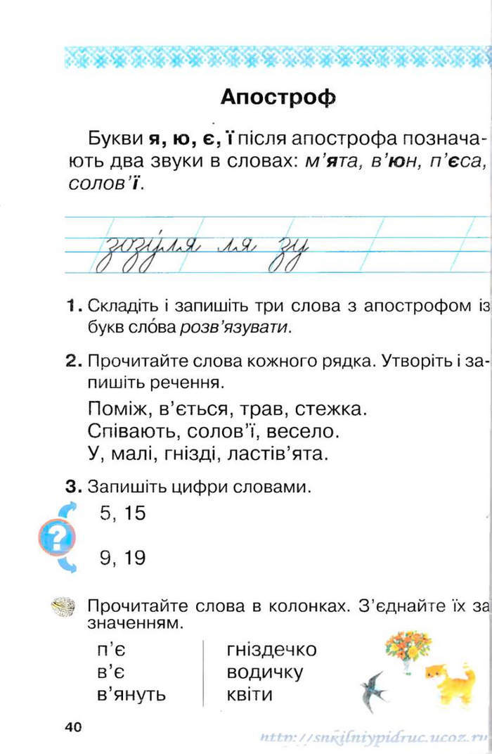 Підручник Українська мова 1 клас Захарійчук