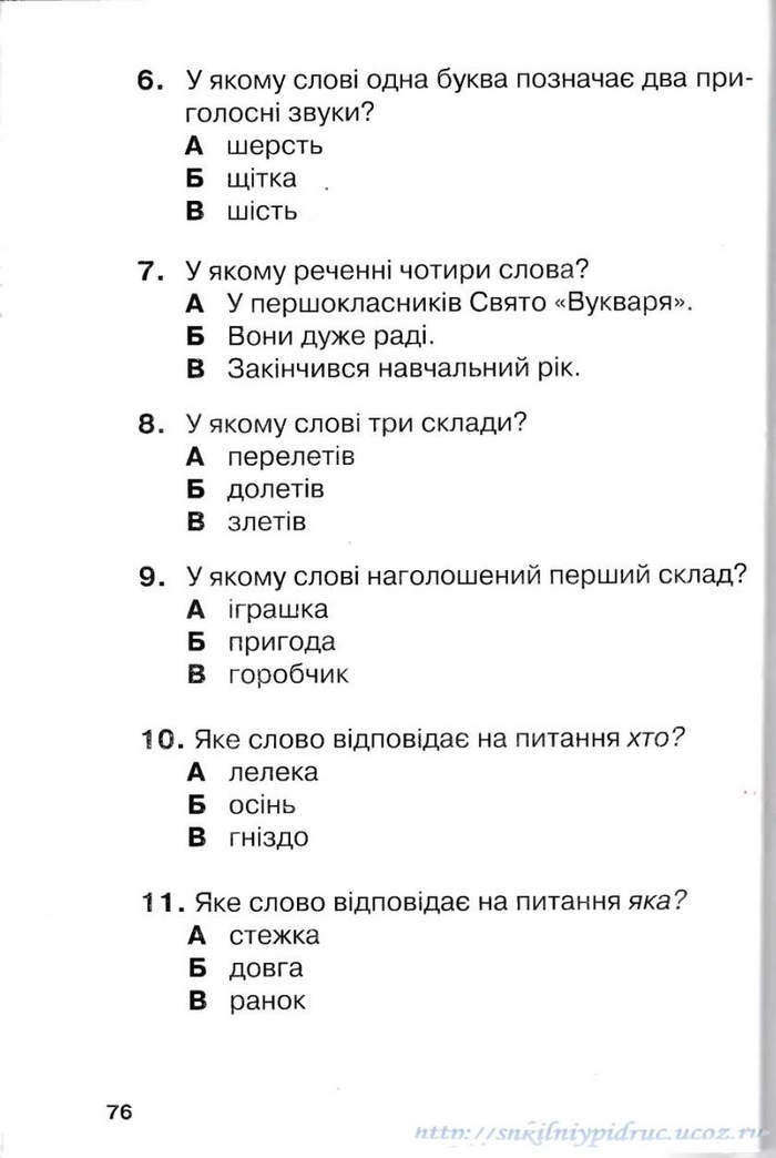 Підручник Українська мова 1 клас Захарійчук