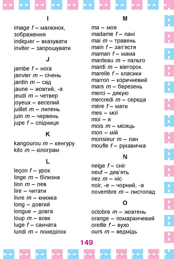 Французька мова Клименко 1 клас