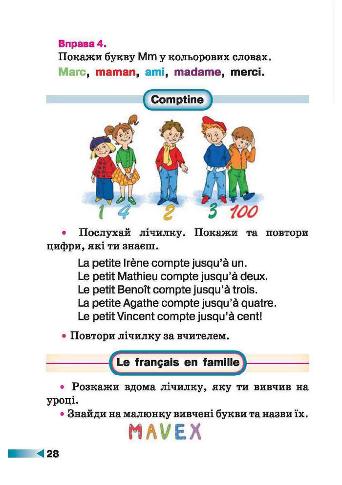 Французька мова 1 клас Чумак