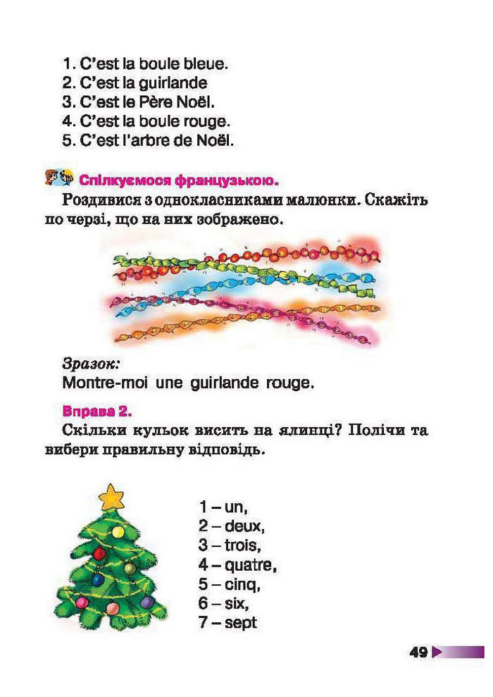 Французька мова 1 клас Чумак