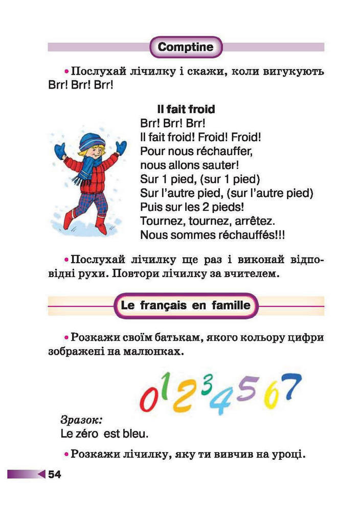Французька мова 1 клас Чумак
