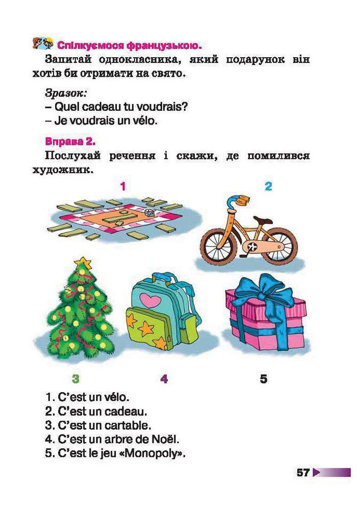 Французька мова 1 клас Чумак