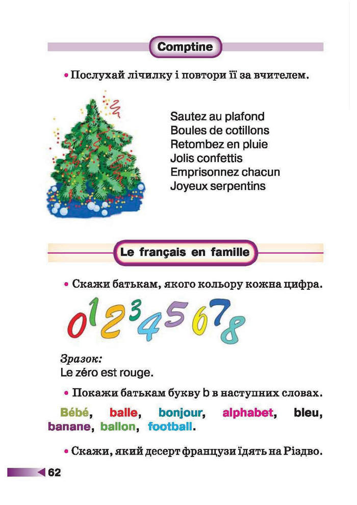 Французька мова 1 клас Чумак