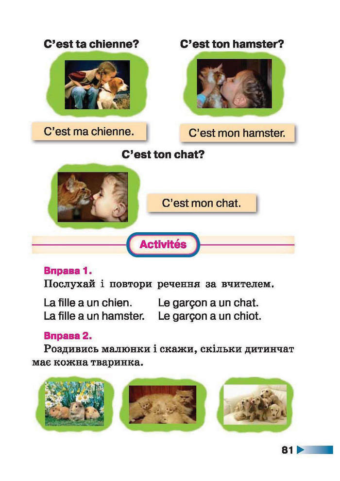 Французька мова 1 клас Чумак