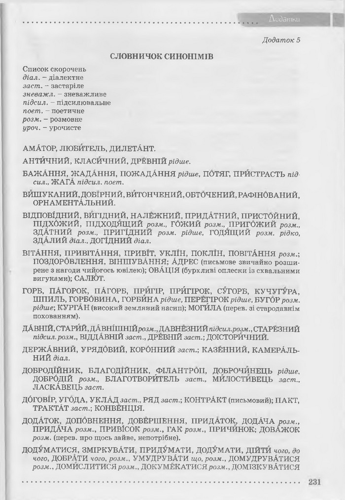 Підручник Українська мова 9 клас Заболотний (Укр.)