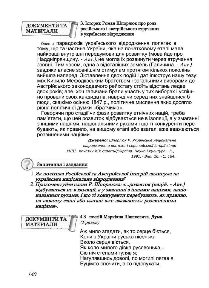 Історія України 9 клас Турченко 2011