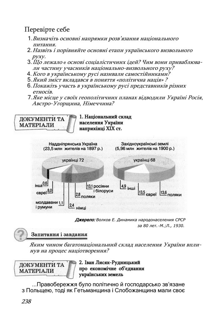 Історія України 9 клас Турченко 2011