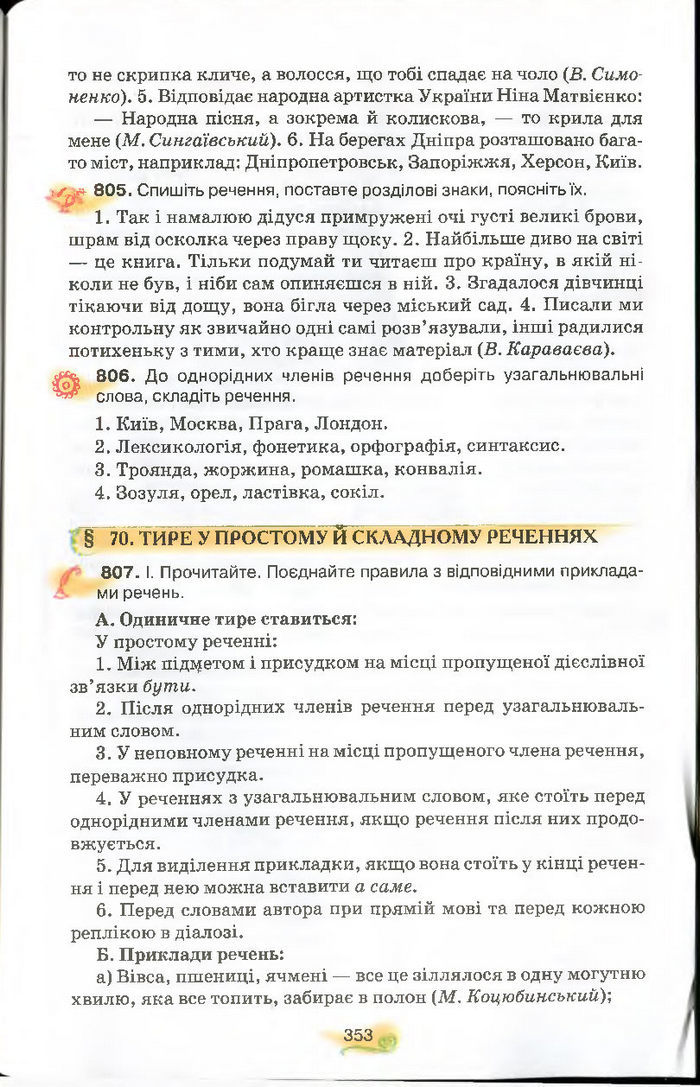 Українська мова 9 клас Тихоша (Поглиб.)