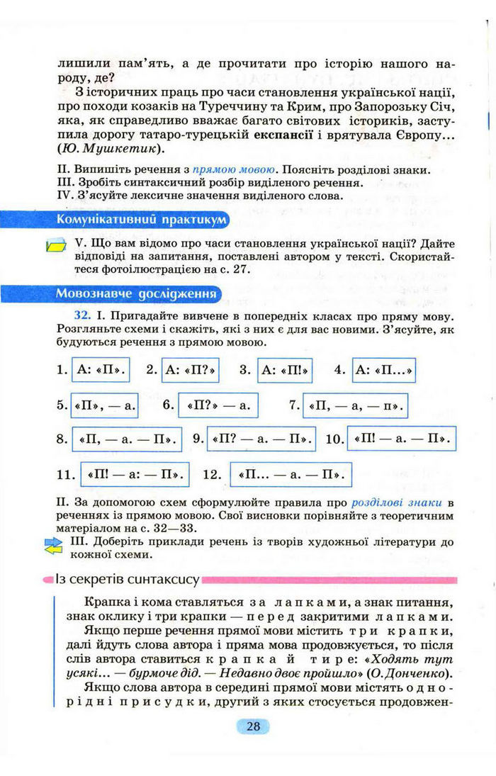 Українська мова 9 клас Пентилюк