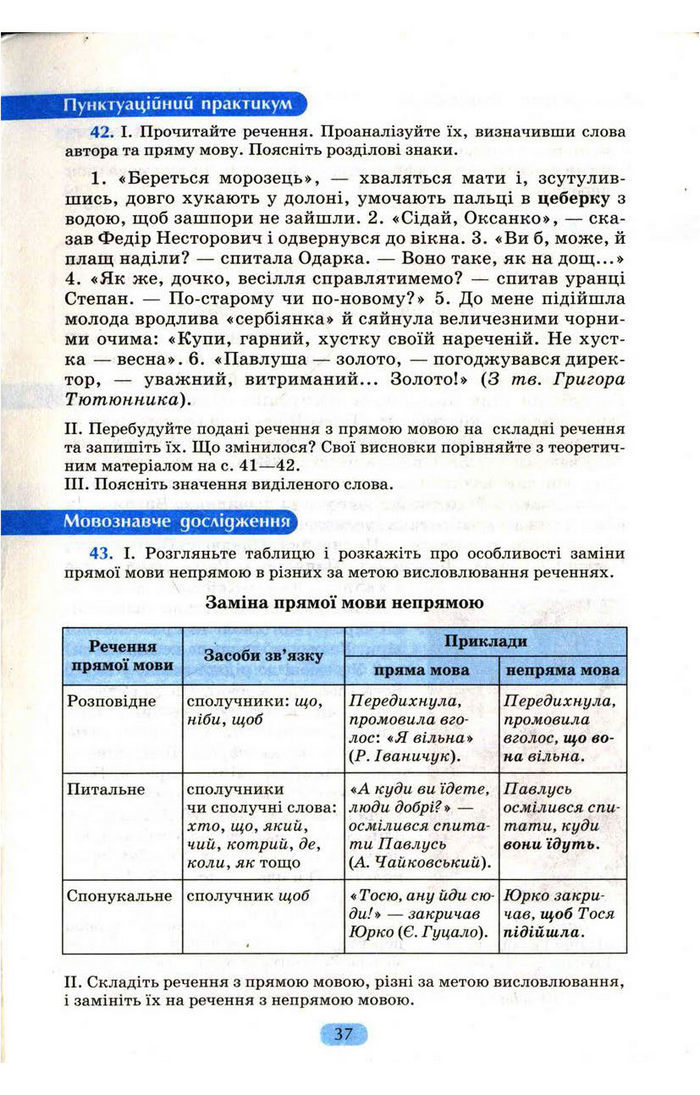 Українська мова 9 клас Пентилюк