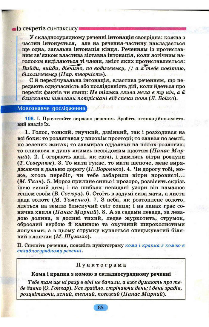 Українська мова 9 клас Пентилюк