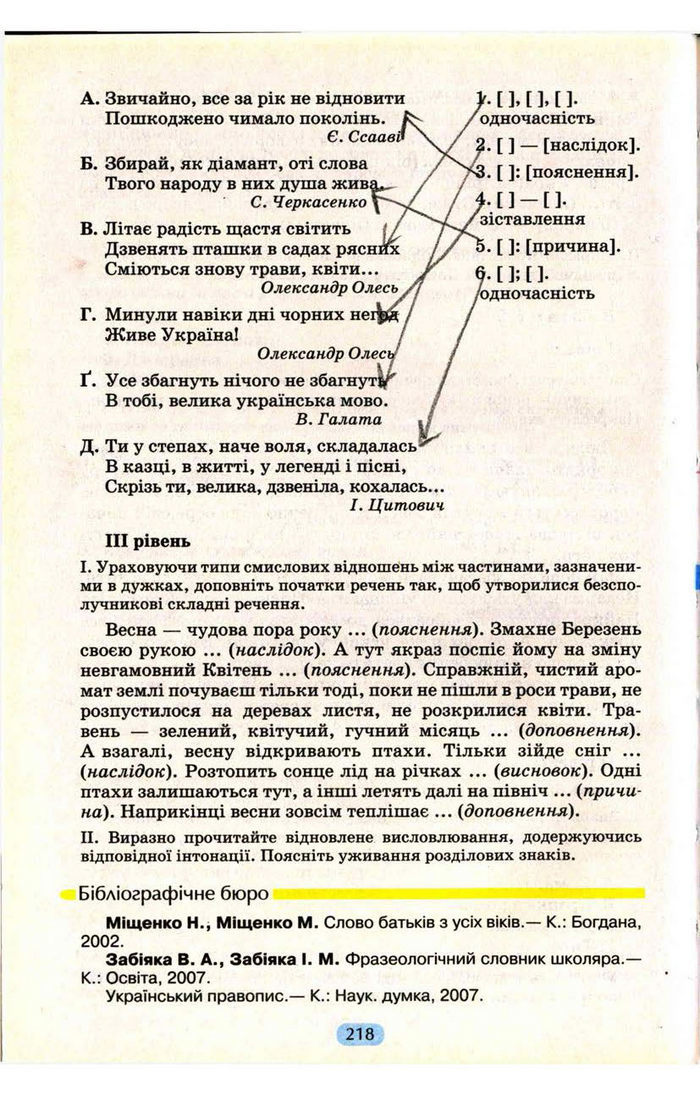 Українська мова 9 клас Пентилюк