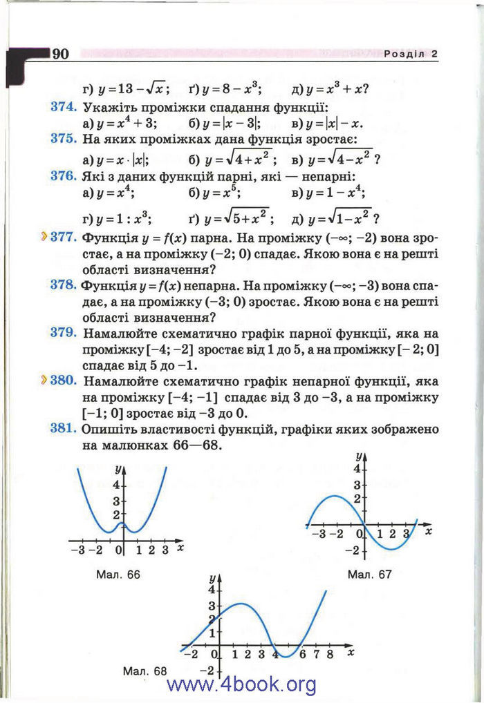 Підручник Алгебра 9 клас Бевз