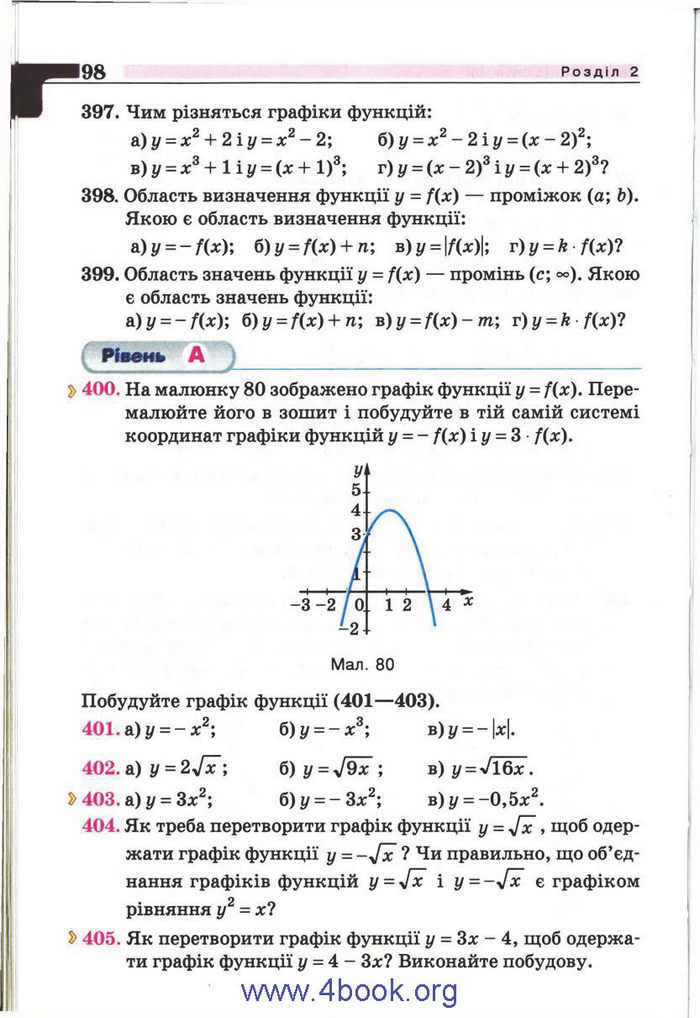 Підручник Алгебра 9 клас Бевз