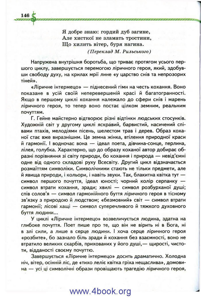 Зарубіжна література 9 клас Ніколенко