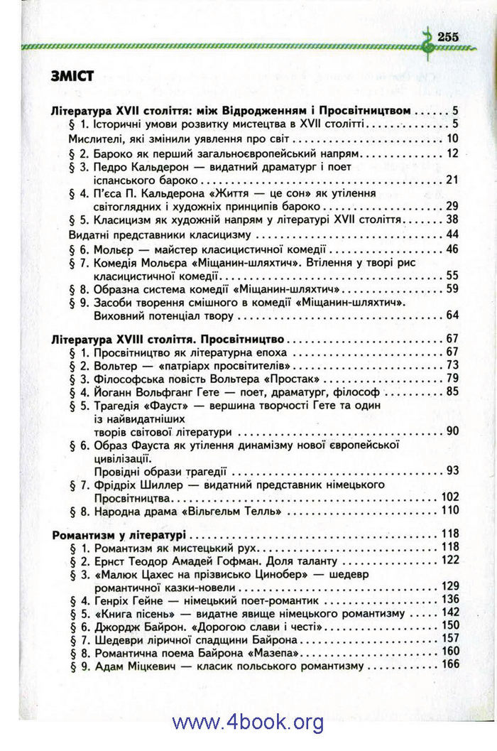 Зарубіжна література 9 клас Ніколенко