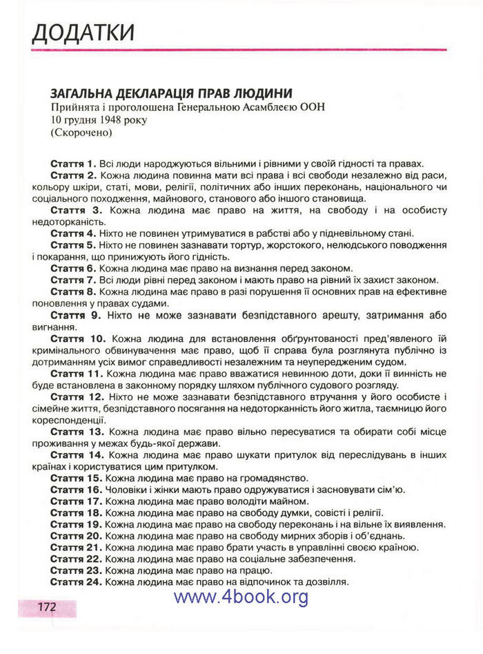 Правознавство 9 клас Пометун