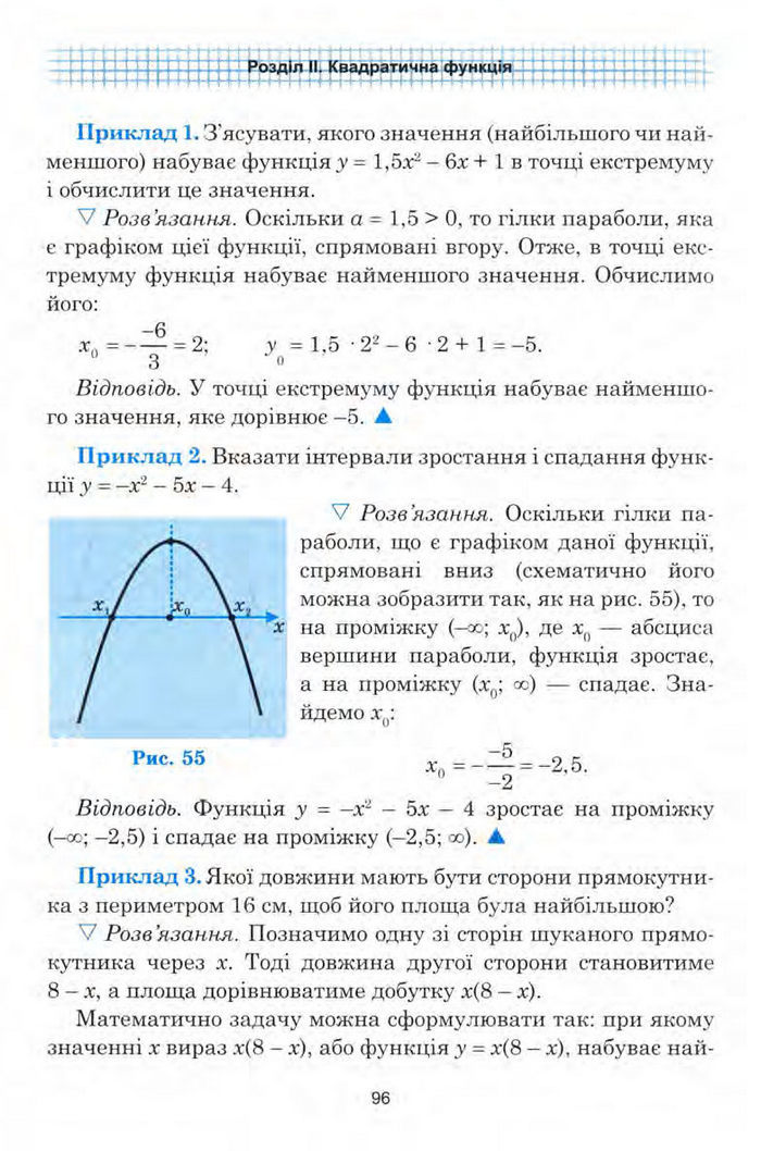 Алгебра 9 клас Мальований